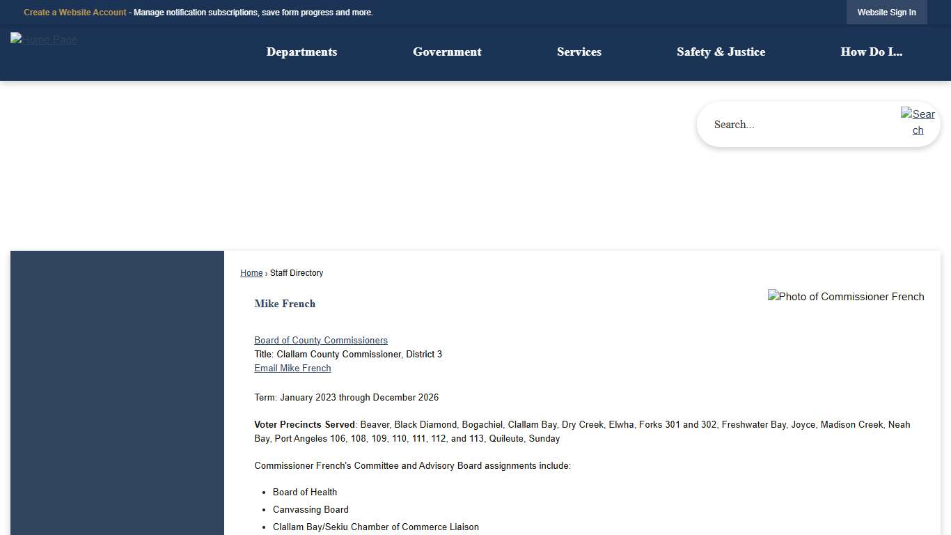 Staff Directory • Mike French